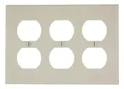 78036 Light Almond 6-Gang 6-Toggle Wall Plate 1
