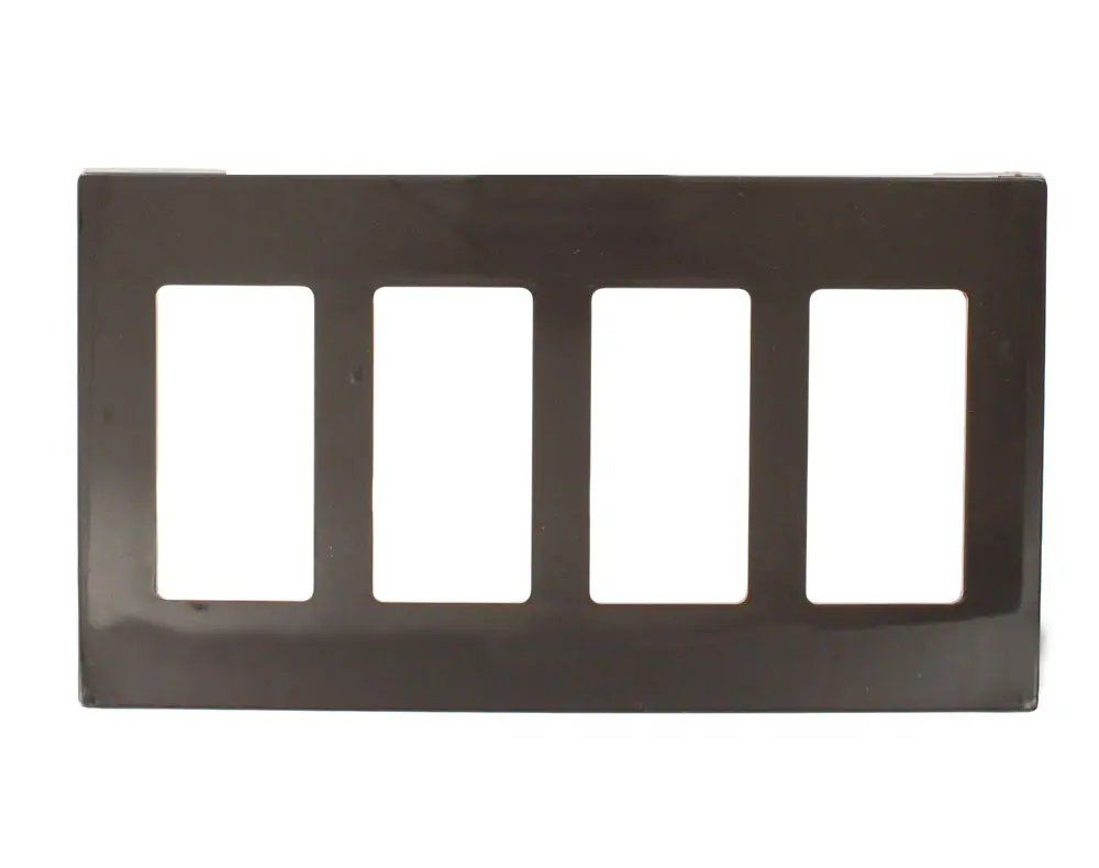 80312 Brown Screwless Wallplate - Decora New Design, 4G Standard Size 1