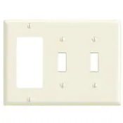 80421 Brown Wallplate - 3 Gang, 2 Toggle/1 Decora Configuration 1