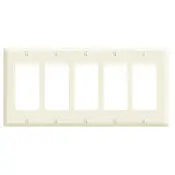 80423 Brown 5-Gang Decora Wallplate 1
