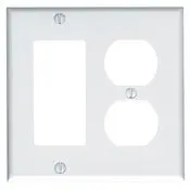 80455 Brown Wallplate - 2-Gang Duplex/Decora Standard Size 1