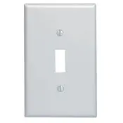 80501 Brown Midway Size Wallplate For 1-Gang Toggle 1