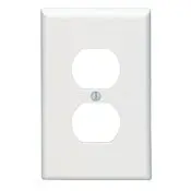 80503 Brown Wallplate - 1-Gang Duplex Midway Size 1