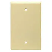 80514 Brown Wallplate - 1 Gang Blank Midway Size 1