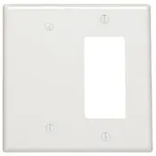 80608 Brown Wallplate - 2-Gang Blank/Decora, Midway Strap Mount 1