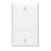 80714 Brown Thermoplastic Wallplate - 1-Gang Blank Box Mount 1