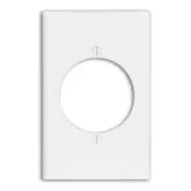 80728 Brown 1-Gang Single Outlet Wallplate, 2.145" Dia, Nylon 1