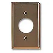 81004 Brass Wallplate - Single Gang, Satin Finish, Standard Size 1