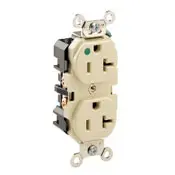 8300 Duplex Receptacle Hospital Grade 2-Pole 3-Wire 20A 125V 1