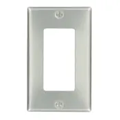 83401 Aluminum Wallplate - 1-Gang Decora Standard Size 1