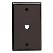 85013 Brown Wallplate 1-Gang Tel/Cable 312 Hole Box Mount 1