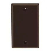 85014 Brown Wallplate - 1-Gang Blank Box Mount 1