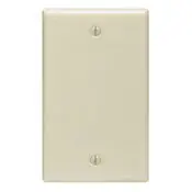86014 Ivory Wallplate - 1 Gang Blank Box Mount 1