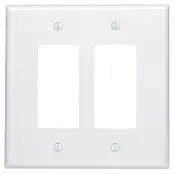 86602 Ivory 2-Gang Decora Oversized Wallplate 1