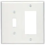 86605 Ivory Oversized 2-Gang Wallplate, Toggle/Decora 1