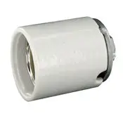 8679 White Glazed Porcelain Keyless Mogul Lampholder 1500W 600V 1