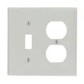 87005 Gray Wallplate - 2 Gang, 1 Toggle, 1 Duplex, Standard Size 1