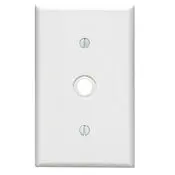 88018 White Wallplate 1-Gang Catv 406" Strap Mount Standard Size 1