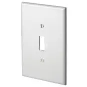 88101 White Wallplate - 1-Gang Toggle Oversized 1