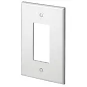 88601 White Oversized 1-Gang Decora Wallplate 1