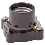 9063 Brown Lampholder Pony Cleat With Aluminum Screw Shell, 660W 250V 1