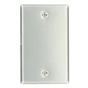 Aluminum Wallplate 83014 - 1-Gang Blank Satin Finish Box Mount 1