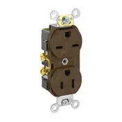 Brown Duplex Receptacle 5031 - 2 Pole, 3 Wire, 15A, 125/250V 1