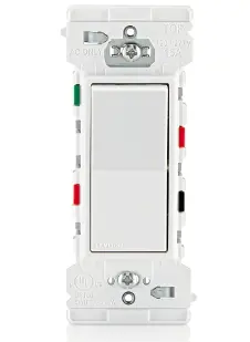 Decora Edge 15 Amp 3-Way Rocker Switch, White - Fast, Safe, And Efficient Installation 1