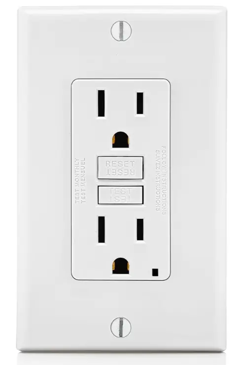 Gfnt1-W 15A/125V Smartlockpro Slim Gfci Outlet With Self-Test And Grounding Clip - White 1
