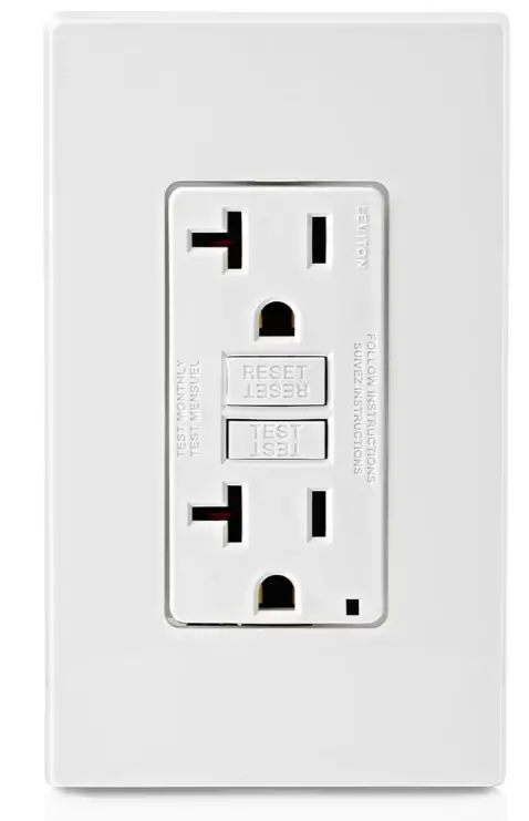 Gfnt2-W 20 Amp 125 Volt Receptacle With Self-Test Smartlockpro Slim Gfci, Heavy Duty For Residential/Commercial Use, White 1