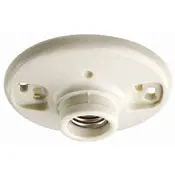 White Porcelain Lampholder Keyless, 4-Screw, 660W 250V Electric Supply 1