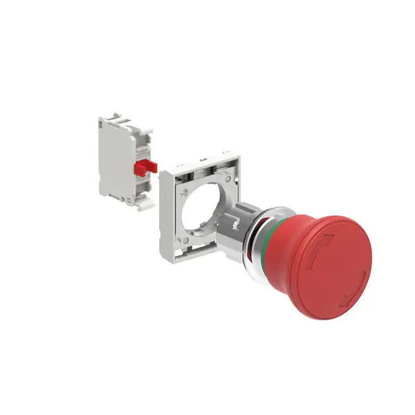 Mushroom Button Metal Turn Lpsb6644k01 - Red Iso 13850 Switch 1