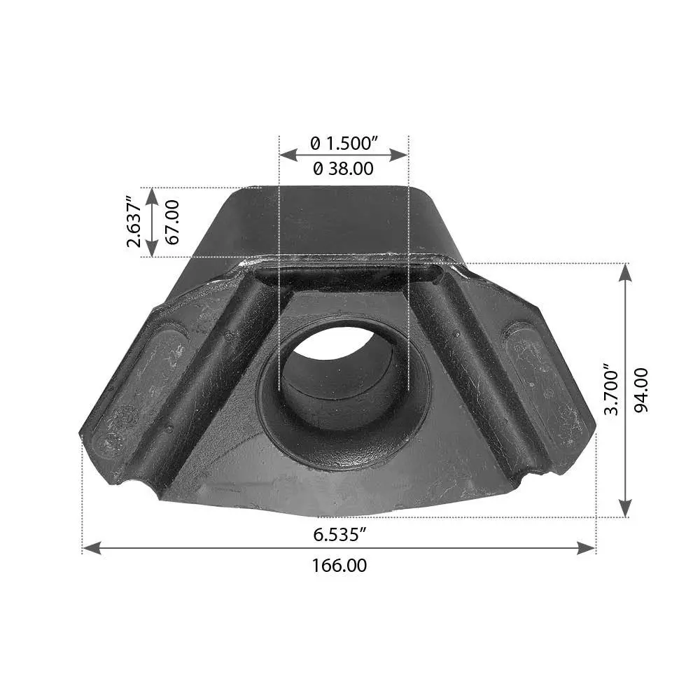 Fortpro Motor Mount Compatible With Ford Lower & Rear Engine Mount-1999 & Later, Applicable On Left & Right Ford Trucks Replaces Bcd283172, F6h26068b, Yc356068a | F082490 2