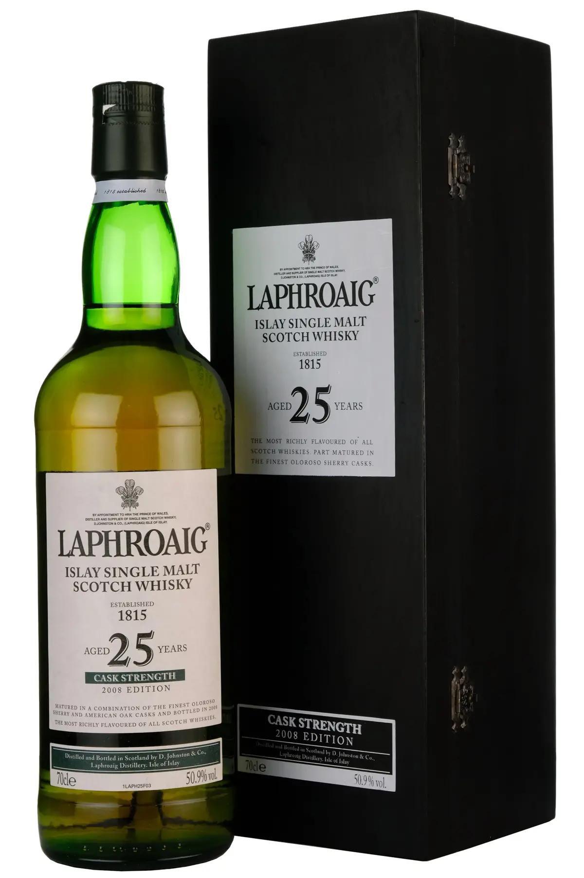Laphroaig 25 Year Old Cask Strength Bottled 2008 1