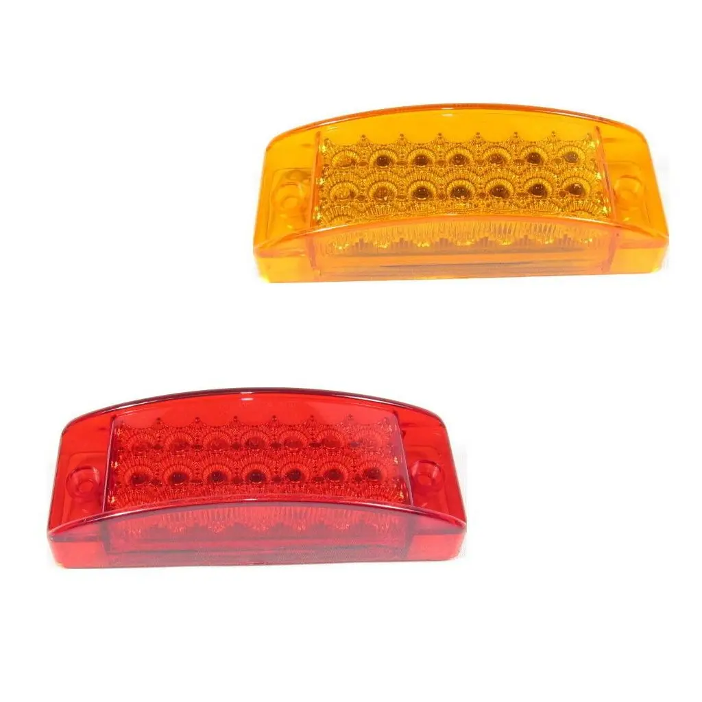 Fortpro 5-13/16" X 2-1/16" Rectangular Marker Led Light With 20 Leds 1