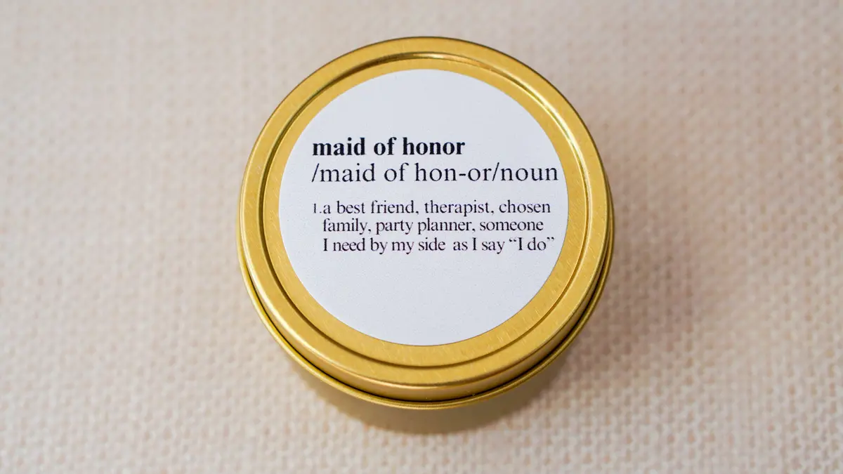 Maid Of Honor Soy Candle 1