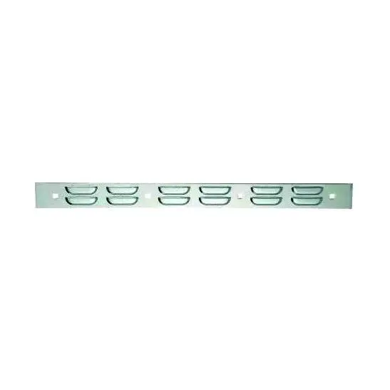 Fortpro 2" X 24" Mud Flap Chrome Top Plate (Louver) With Bolt Thru Studs | F247598 1