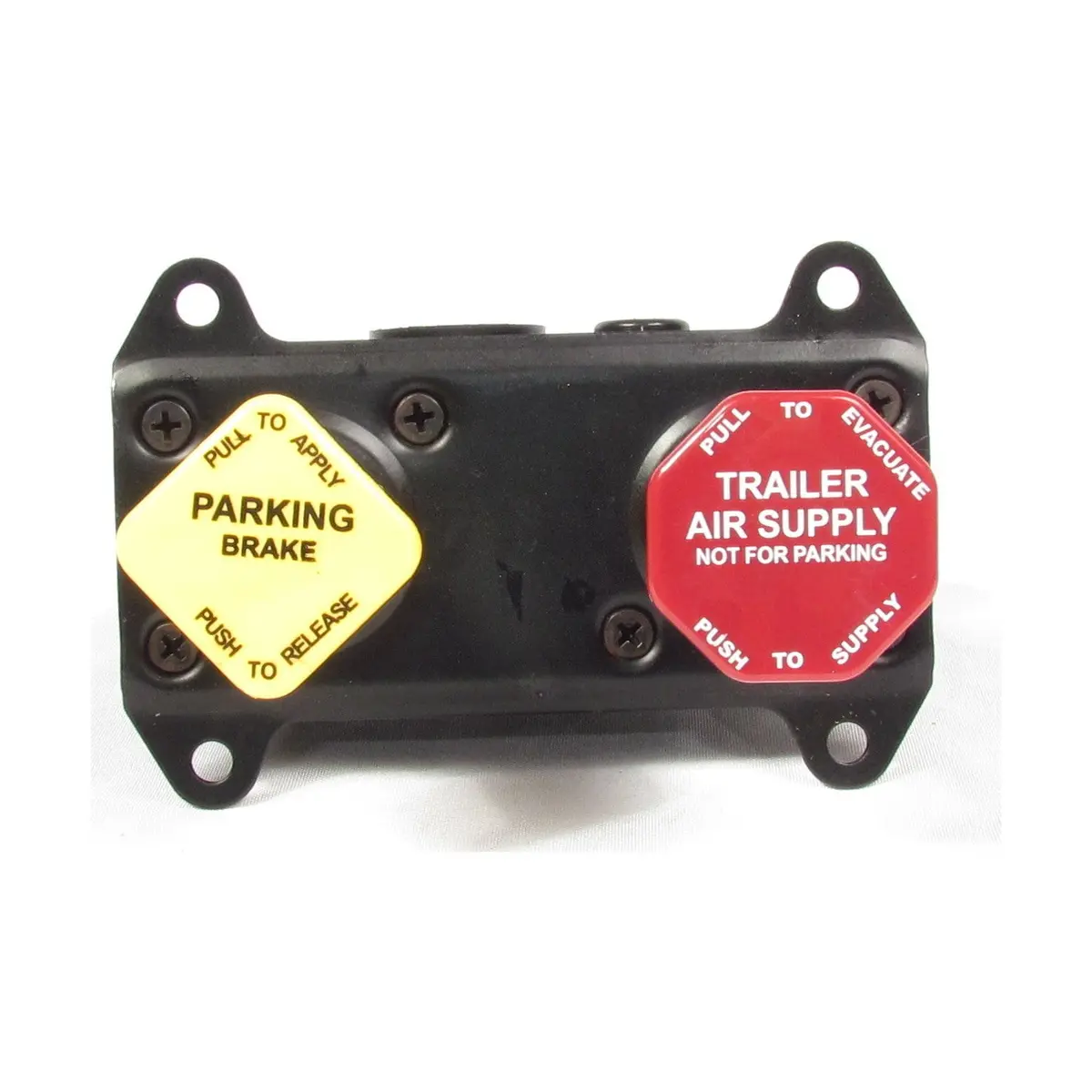 Fortpro Mv-3 Dash Valve With 3/8" Push-To-Connect Ports, 1/4" Threaded Mounting Holes Replacement For Bendix 800259 1