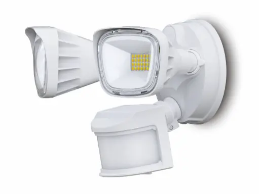 3Cct Led Security Light, 20W, White 1