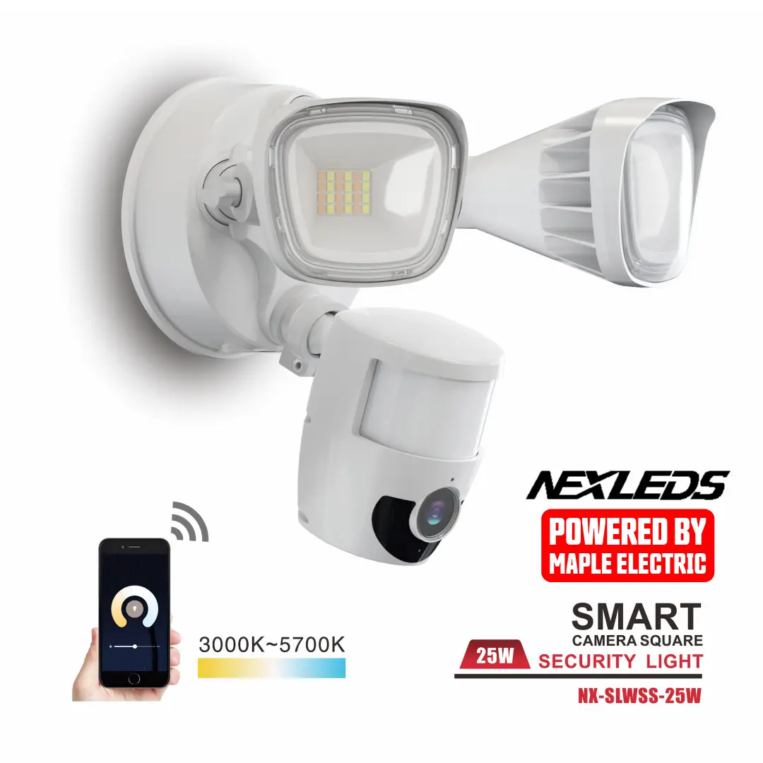 Smart Camera Square Security Light, White, Must Have 2.4Ghz Wifi 1