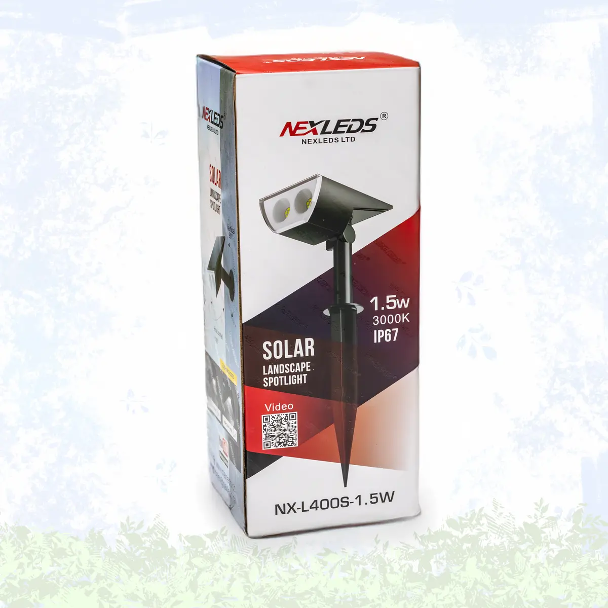 Solar Landscape Spotlight, Black, 3000K 1