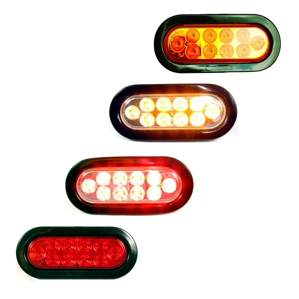 Fortpro 6" Oval Marker/Tail/Stop/Turn Led Light With 10 Leds 1