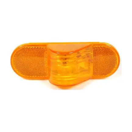 Amber Oval Mid-Turn Incandescent Light W/ Amber Lens W/O Grommet And Plug 1