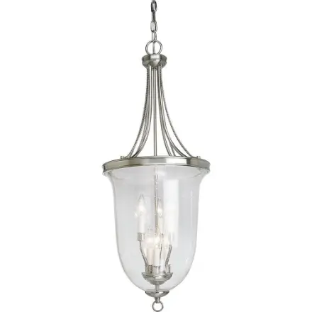 Progress Lighting Brushed Nickel 6-Light Foyer Pendant 1