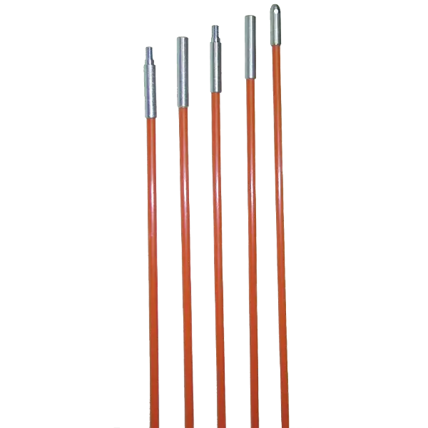 3' Coated Orange Bullnose/Female (B/F) Rod 3/16" 1