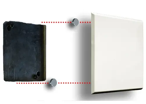 6 1/2" Square Plate Drywall Hole Cover 1