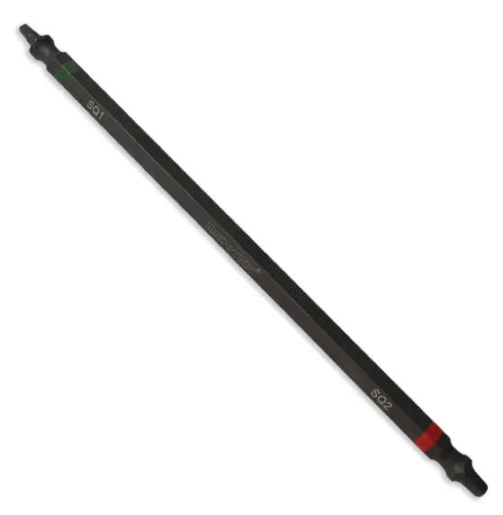 Impact Bit-Double Ended-Robertson #2 & #1-6" -Red/Green 1