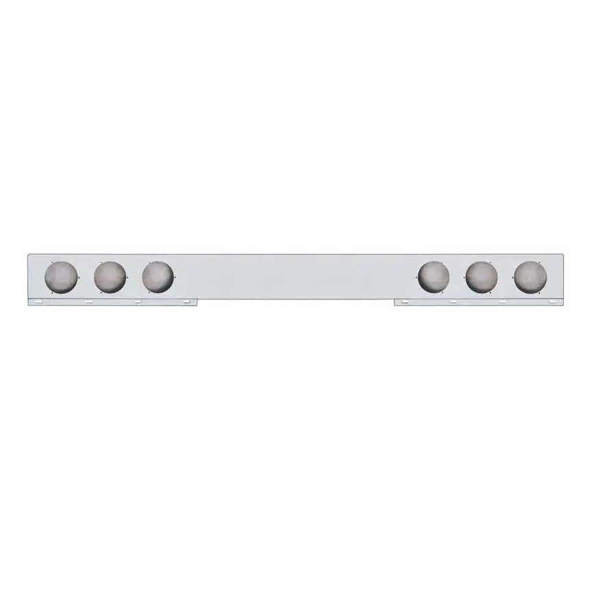 Fortpro Stainless Steel Trailer Rear Light Bar With Six 4" Round Cutouts | F247627 1