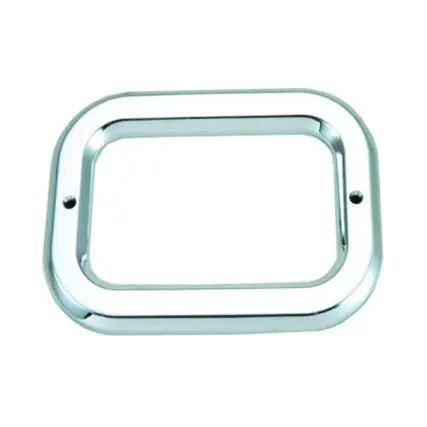Rectangular Chrome Bezel For Grommet Mounted Light 1