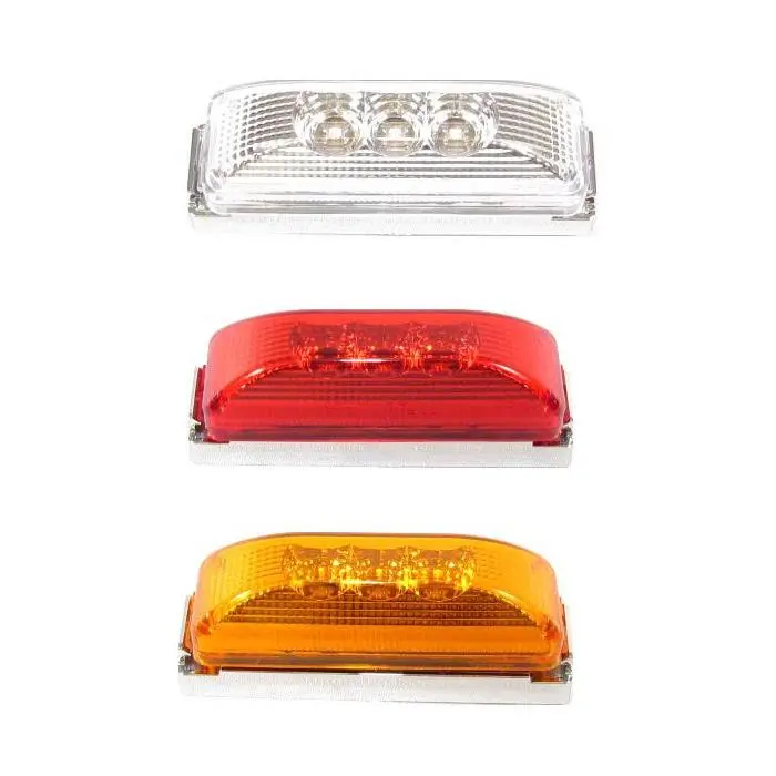 Fortpro Rectangular Side Marker Led Light With 3 Leds 1